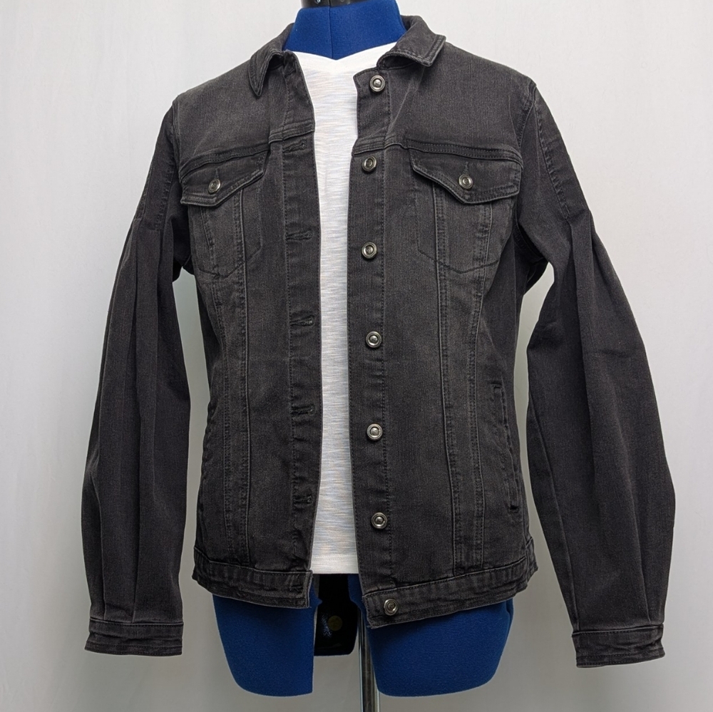 NWT Women's Stretch Black Denim Jacket